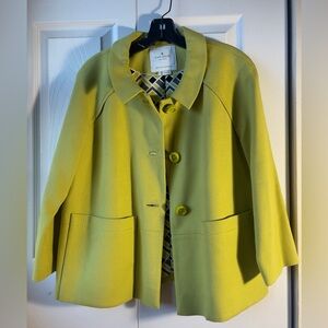 Kate Spade Chartreuse Swing Jacket